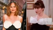 Chrissy Teigen Is Giving the Ultimate ‘90210’ Vibes in Chic Cocktail Dress – See Her Look