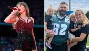 Jason Kelce and Wife Kylie Bring Daughters Wyatt and Elliotte to First Taylor Swift Concert in Miami