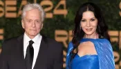 See Their Glam Date Night! : Catherine Zeta-Jones Looks Regal in Romantic Caped Gown Alongside Husband Michael Douglas