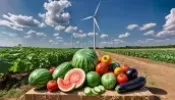 Rüzgar türbini ve tarım birleşiyor ! Sebzelerin lezzeti artacak